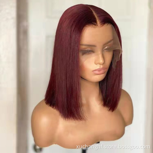 Wholesale Transparent HD Full Lace Bob Wigs Human Hair Lace Front Wigs For Black Women Brazilian Virgin Human Hair Wigs